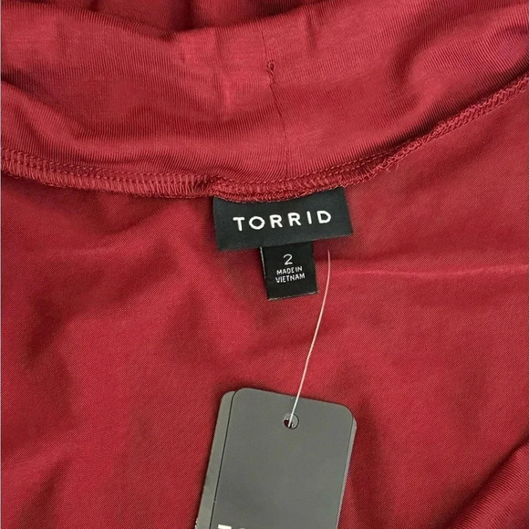 Torrid Studio Tissue Jersey Drape Neck Tank Size 2X Sleeveless Stretch Soft NWT - Picture 7 of 10